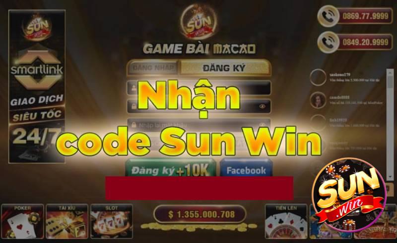 Cách lấy Giftcode từ cổng game Sunwin